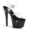 Pleaser - STARDUST708 Sandale à bride à la cheville, Pole dance chaussures - Chaussures de pole dance - Noir Product image